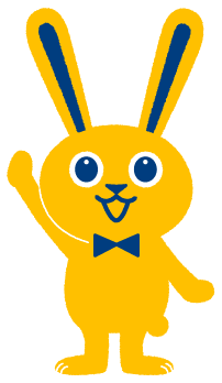 挙手うさぎ