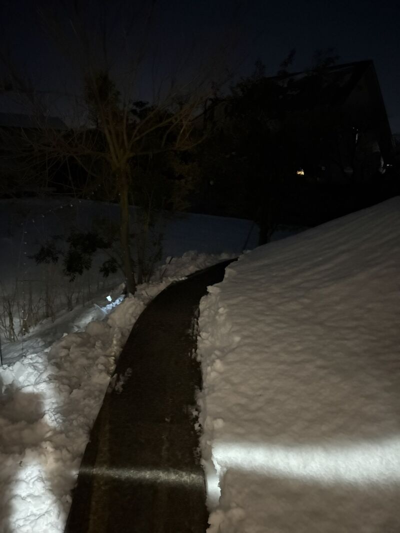 Image for the Tweet beginning: お世話になった支援者ご挨拶を済ませて
庭田ゆきえ事務所チームを見送り、
久しぶりに、選挙戦滞在していた
高岡市から18日ぶりに
富山市の自宅に戻りました！
雪かきからだった。

これが北陸暮らし。

明日またお世話になった皆様に
ご挨拶に参ります。

#国民民主党
#庭田ゆきえ 